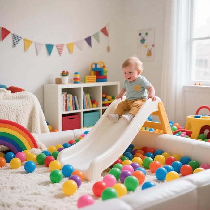 Ball Pit Balls Pack of 100 200 500 - Star and Round Set BPA Free Phthalate Free Non-Toxic Crush Proof Play Balls Soft Plastic Balls for Toddlers Baby Kids Birthday Pool Tent Party