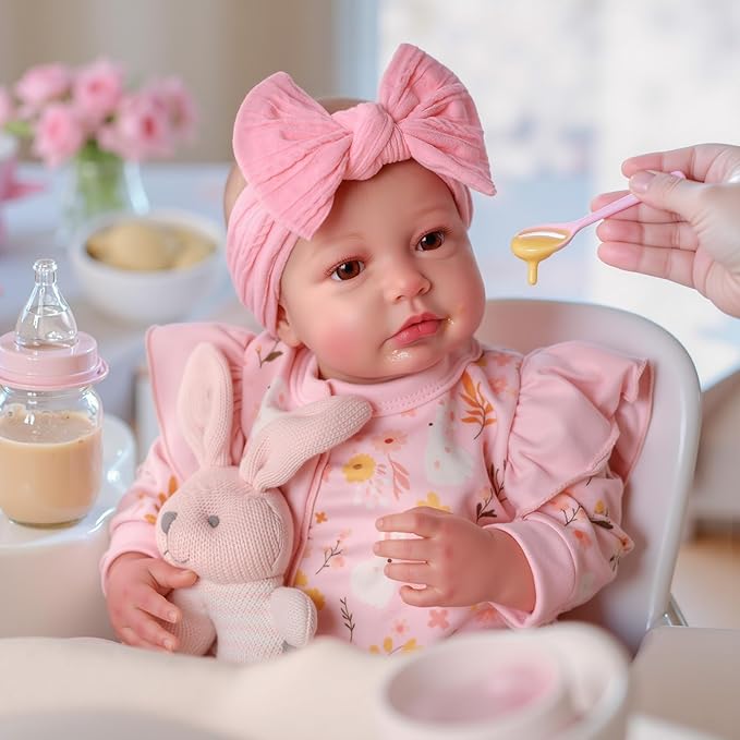 BABESIDE Reborn Baby Dolls - 20-inch Cute Soft Vinyl Realistic Baby Doll Real Life Baby Dolls with Complete Accessories Perfect for Cuddling, Playtime, and Gift Giving