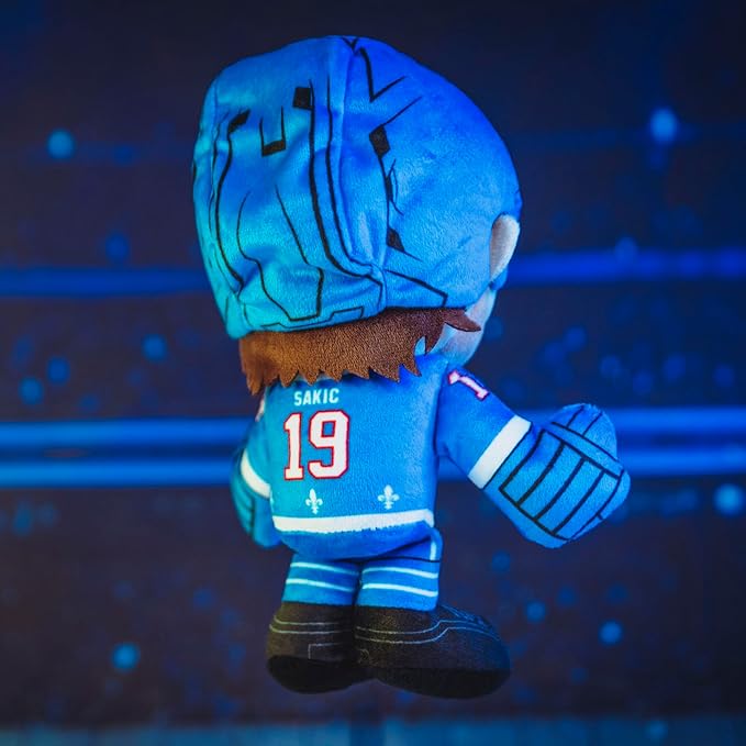 Bleacher Creatures Quebec Nordiques Joe Sakic 8" NHL Kuricha Sitting Plush - Soft Chibi Inspired NHL Superstar