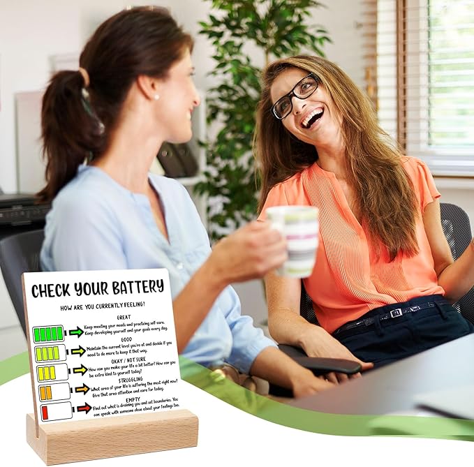 Recovery Self Care Gifts Mental Health Sign Counselor Counseling Office Must Haves Calming Corner Desk Decor for Home Therapist Offices Calming Corner Psychology Decorations