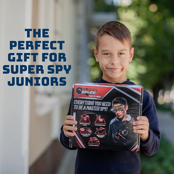 SuperSpies Secret Agent Spymaster Kit - Spy Gear Ninja Toys and Gadgets for Kids 8-12 Detective Kit