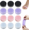 Sticky Cookie Squishies Fidget Toys Adults, Squeeze Toys Sensory Toys for Kids with Autism, Stress Balls for Adults Fidgets Birthday Gifts Party Favors for Kids(12 Pack Pink Black Green Purple)