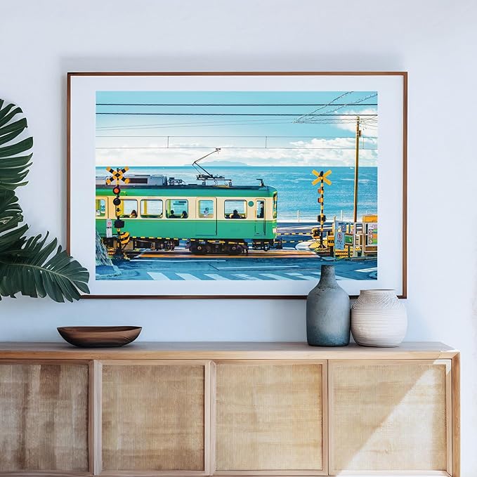 MOMIBOOK 1000 Piece Puzzle for Adults Jigsaw Puzzles of Seaside Kamakura Story, Painting Image Summer Difficult Challenging Hard Impossible Puzzle Unique Funny Christmas Birthday Gifts