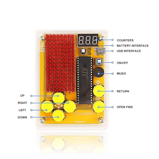 Soldering Practice Kit DIY 5 Retro Classic Games Plug-in Circuit Kit Learn Soldering Kit for Beginners