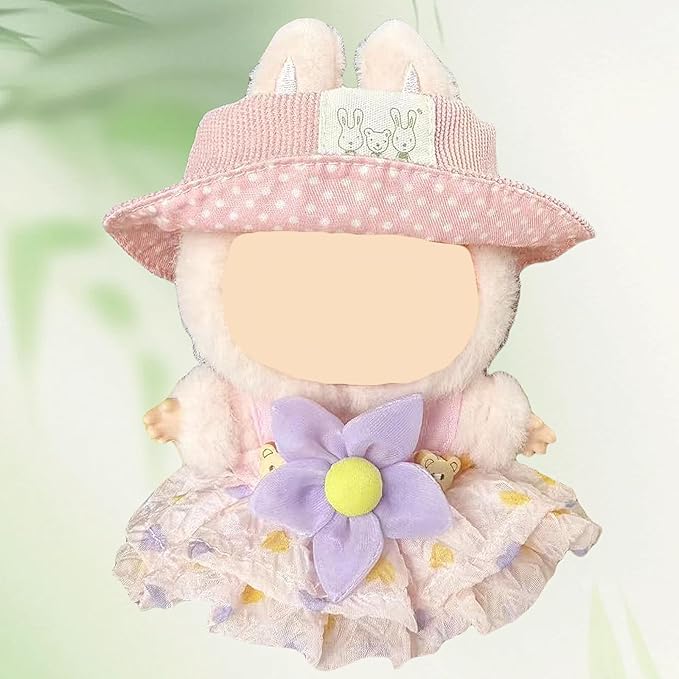 4 Pack—17cm Doll Clothes,Premium Doll Outfit with Accessories,Doll Princess Skirt,Cute Clothes Outfit for 17cm Dolls,End Dolls Fashion Clothing Set(No Dolls and Shoes) (Set U)
