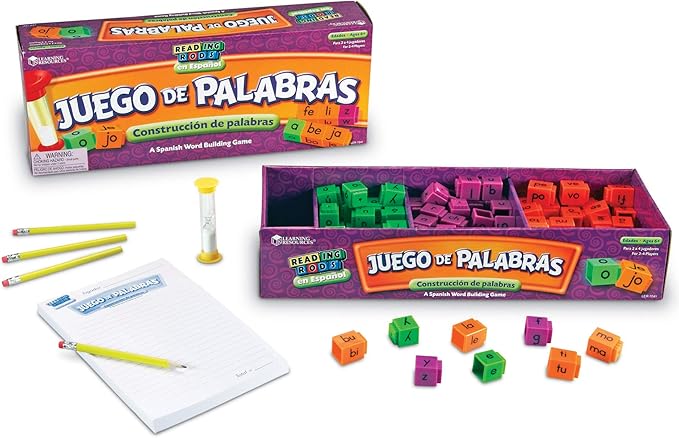 Timed word building game – Spanish, Multicolor (LER7241)