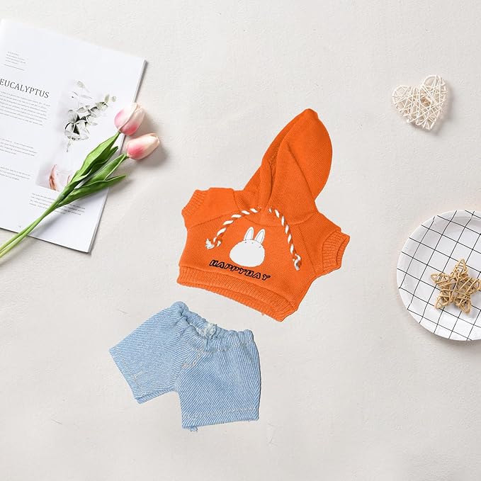 17cm Doll Clothes & Outfit Set for 17cm Dolls Hoodies Jeans Accessories Outfits Luxury Chic Doll Clothing & Style Bundle(NO Doll)