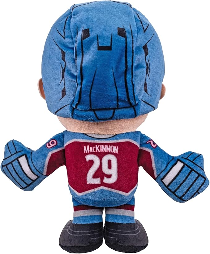 Bleacher Creatures Colorado Avalanche Nathan MacKinnon 8" NHL Kuricha Sitting Plush - Soft Chibi Inspired NHL Superstar