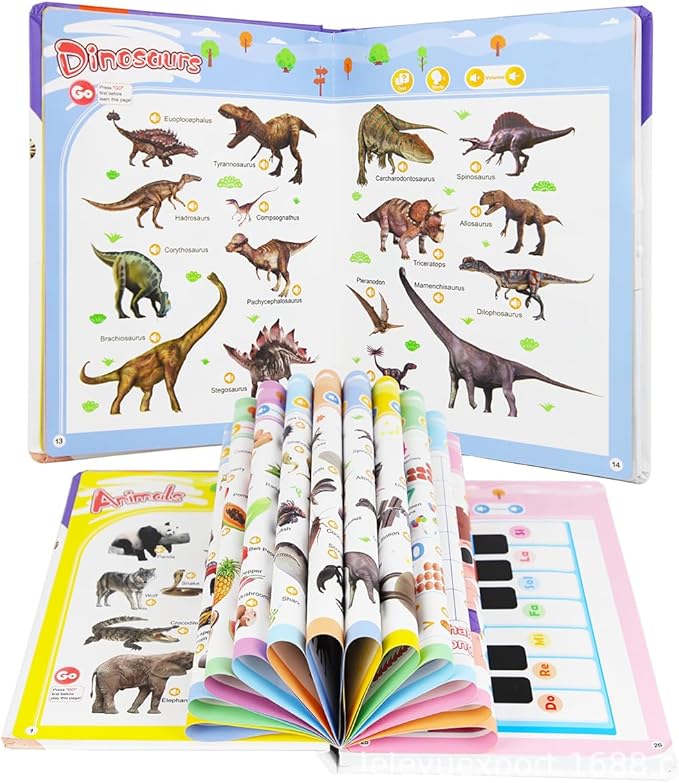 English Words Sound Book for Toddlers 3-6 | 470+ Words & Phonics Learning Toy | Interactive Speak & Spell with Sounds & Pictures | 21 Themes | 2025 Educational Gift