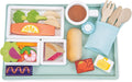 Tender Leaf Toys - Airline Meal Tray - Wood Pretend Play Food Set for Imaginary Travel - Includes 3-Course Plane Meal, Accessories and Passport - Encourages Imaginative Play, Language Skills - Age 3+