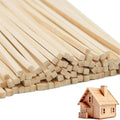1/2 x 12 Inch 10 PCS Square Dowel Rods Wood Sticks Wooden Dowel Rods - Unfinished Bamboo Sticks - for Crafts,Home Decor, Model Making and DIYers