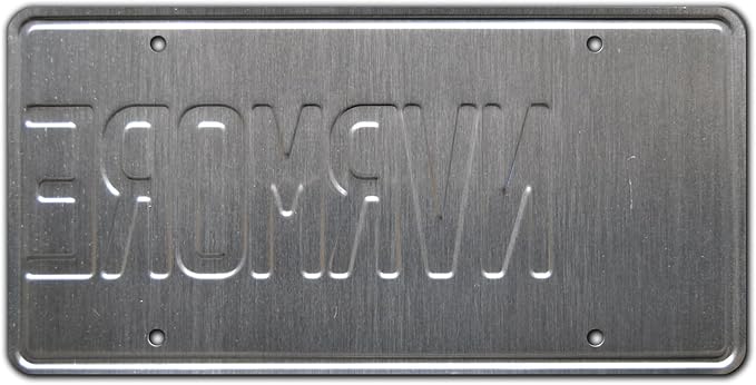 Wednesday | Nevermore Academy | Metal Stamped License Plate