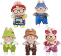Doll Clothes Set for Labubu 15cm/17cm, Stylish Outfits with Hat & Accessories, Cute Fashion Doll Clothing for Boys & Girls (No Doll Included)