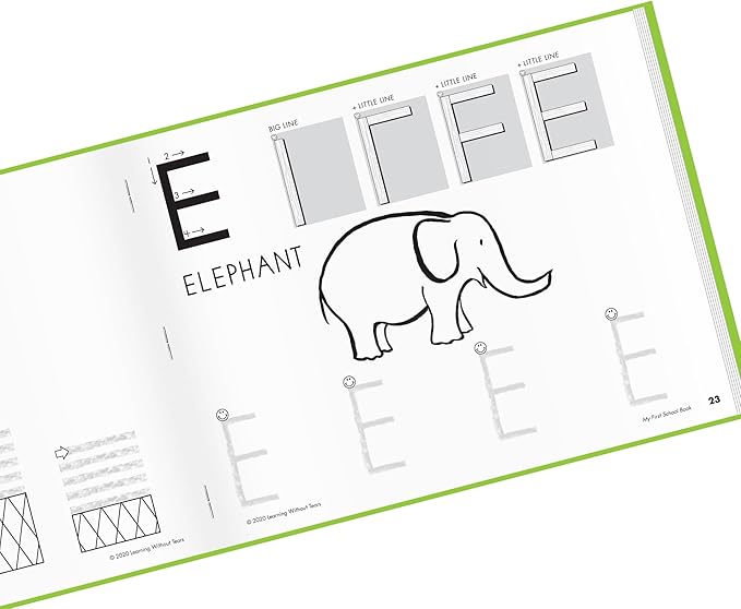 Learning Without Tears - My First School Book Student Activity Workbook, Get Set for School Program - Pre-K, Ages 4+, Pre-Writing, Elementary School Readiness - for School or Home Use - MFSB-20