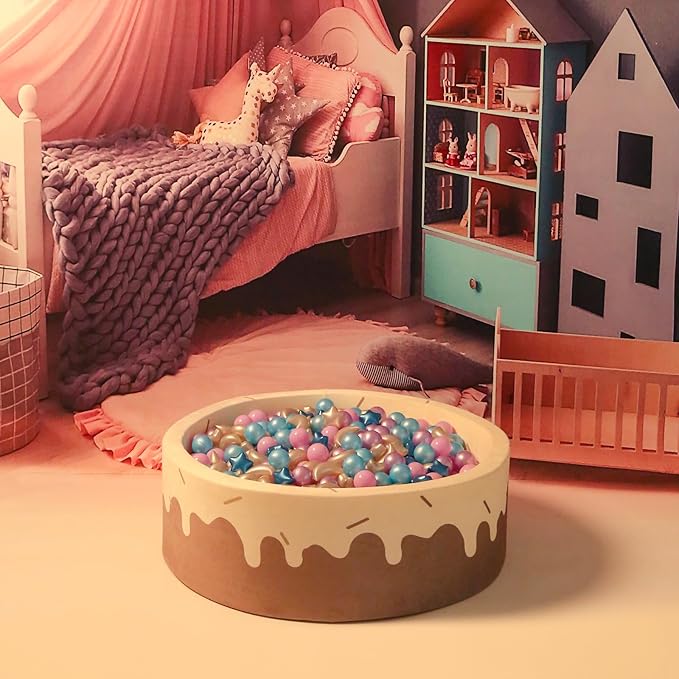 GOGOSO Ball Pit Balls Stars Moon Shapes Plastic Pitballs for Toddler Play Tent Baby Photo Props Kids Pool Water Toys Kiddie Pool Party Decor,Pearl Blue+Pearl Purple+Purple Gray,100PCS