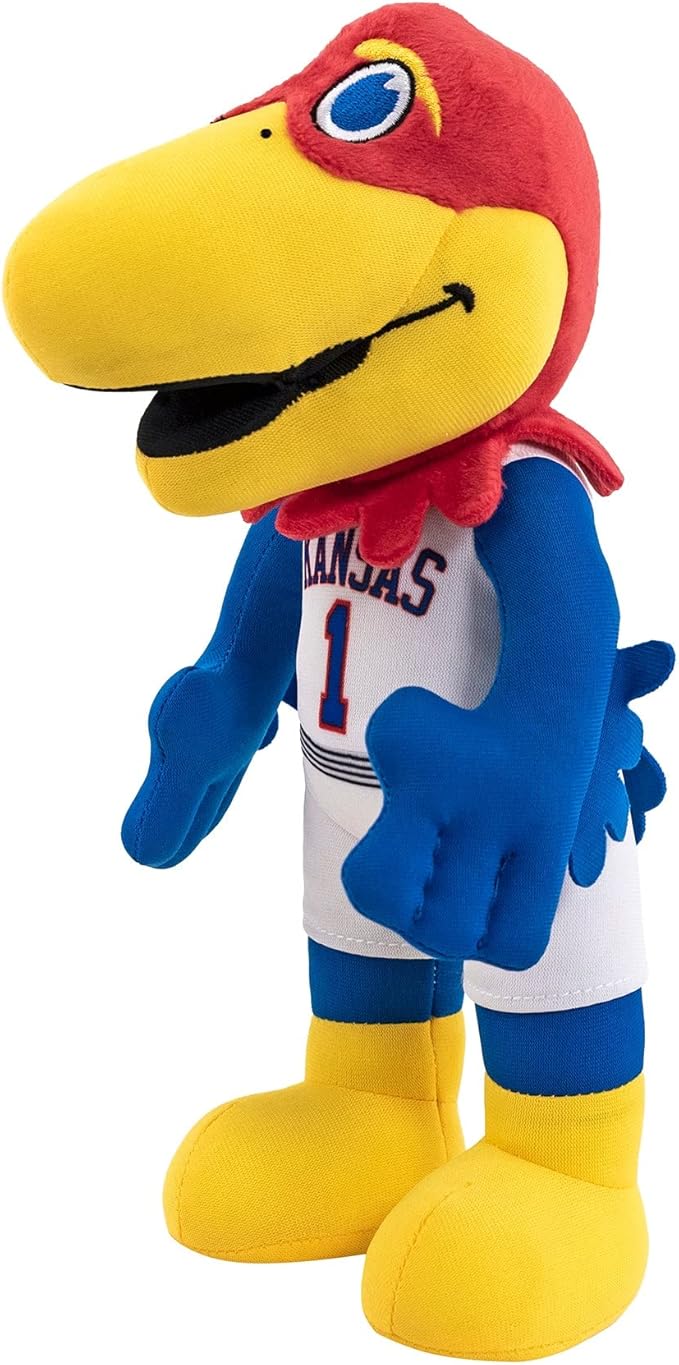 Bleacher Creatures Kansas Jayhawks Big Jay 10" Mascot Plush Figures - A Mascot for Play or Display