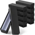 Teling 8 Pcs Coin Storage Box 2x2inch Flip Holders Collectors Coin Supplies Holders for Cents Collection Cardboard (Black)