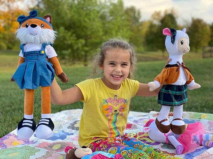 Plushible Soft Baby Doll, 18 Inch Alpaca - Plush Rag Doll with 2 Clothing Sets, My First Plush Toy for Girls, Boys & Infants, Soft Baby Stuffed Toy, Adorable Companion for 1 Year Old & Up