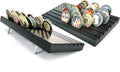 Aomcisi 6 Rows Coin Holder, Challenge Coin Display Stand Military Coin Holder Holds 36-40 Coins