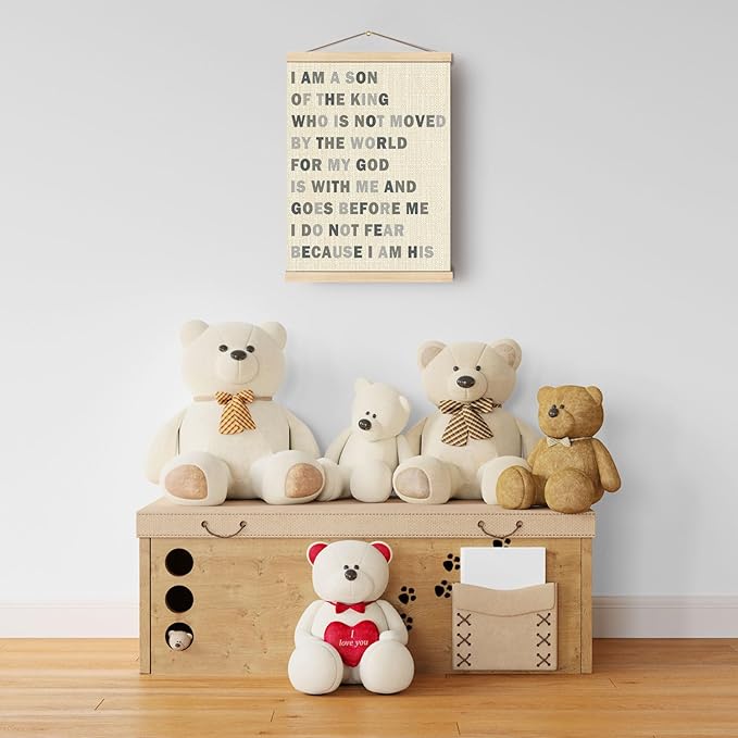 Boat Wades Inspirational Christian Wooden Poster Hangers 12x16 Inch,Boho Nursery Decor Boy Poster Hanger Frame,Bible Verse Nursery Decor Wall Hanging For Nursery Boys Room