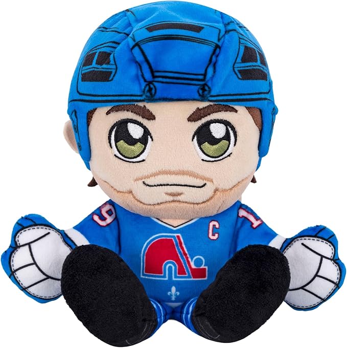 Bleacher Creatures Quebec Nordiques Joe Sakic 8" NHL Kuricha Sitting Plush - Soft Chibi Inspired NHL Superstar
