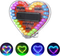 Soldering Practice Kit, ICSTATION Heart Shaped LED Light Soldering Project RGB LED DIY Electronic Kit for Beginners Diyers Student STEM Education and Father's Day Present