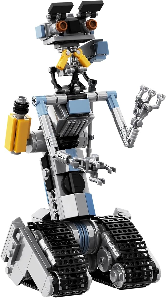 370 Pieces Johnny 5 Robot Building Set, Johnny Five Robot Model Toys, Compatible with Lego, Educational Gift Set for Ages 8-14 Boys