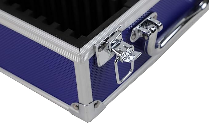 Ursae Minoris Elite Blue Aluminum Box with Handle for 30 Certified or Certified-Style Coin Holders NGC, PCGS, ANACS, Elite, Lighthouse, BCW