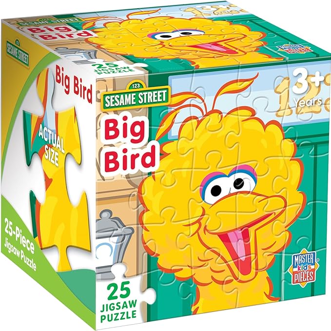 Masterpieces Officially Licensed Sesame Street 25 Piece Holiday Jigsaw Puzzle for Kids - Abby - 10"x10"