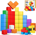 Magnetic Blocks,32PCS Magnetic Building Blocks for Toddlers Age 3-5 Magnet Cubes Toys STEM Educational Sensory Montessori Toys 1-3 Christmas Birthday Gifts for Kids Ages 3 4 5 6 Year Old Boys Girls