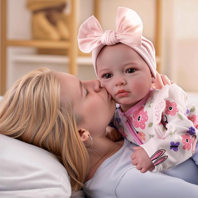 BABESIDE Reborn Baby Dolls - 20-inch Cute Soft Vinyl Realistic Baby Doll Real Life Baby Dolls with Complete Accessories Perfect for Cuddling, Playtime, and Gift Giving