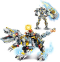 STEM 2 in 1 Indominus Dinosaur Building Kits, Transforming Mech Robot Building Sets for Kids Boys 6-10, Compatible with Dinosaur, Educational Gift Toy for Adults (513 PCS)