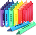 Epakh 24 Pieces Washable Crayons for Toddlers and Kids Easy Clean Colorful Crayons Shower Markers Toys Paint Art Supplies