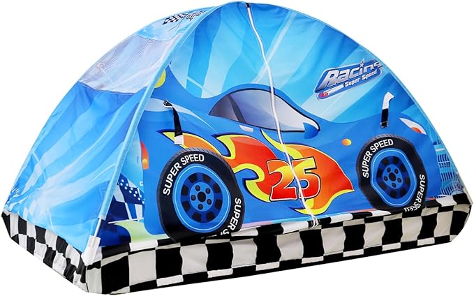 Kid Bed Tent -Twin Play Tent Baby Toddlers Dream Playhouse for Bedroom Decor Indoor Games Twin Size Bed Canopy by CRAWLBO