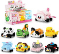 HIGH GODO 9Pack Party Favors Animals Building Set, 2882PCS Cute Animals Cars Building Blocks for Goodie Bag Stuffers Classroom Prizes, Party Favors Birthday Gift for Kids Boys Girls Student 8+