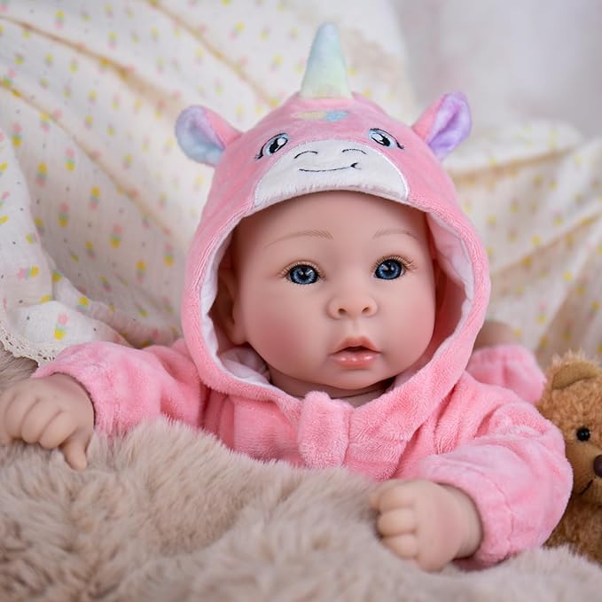 Baby Dolls - 17 Inches Real Life Girl Dolls with Soft Body, Gift for Kids 3+, Grandparents, New-Parents