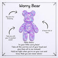 Pocket Bear Hug, Anxiety Relief, Mental Health Positivity, Autism Fidget, Stress Relief for Her, Comforting Gift for Son Daughter Back to School, Purple