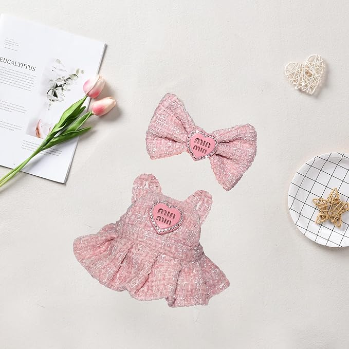 17cm Doll Clothes Jeans/Dress Accessories Premium Fashion Outfit Set for 17cm Dolls (NO Doll)(Colorful Shirt+Jeans/Dress)