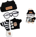 Clothes Set for 15cm/17cm Doll(NO Doll) , Handcrafted Crochet Set Hat & Sweater, Stylish Premium Outfit with Accessories, Cute for Dress up Unique Style
