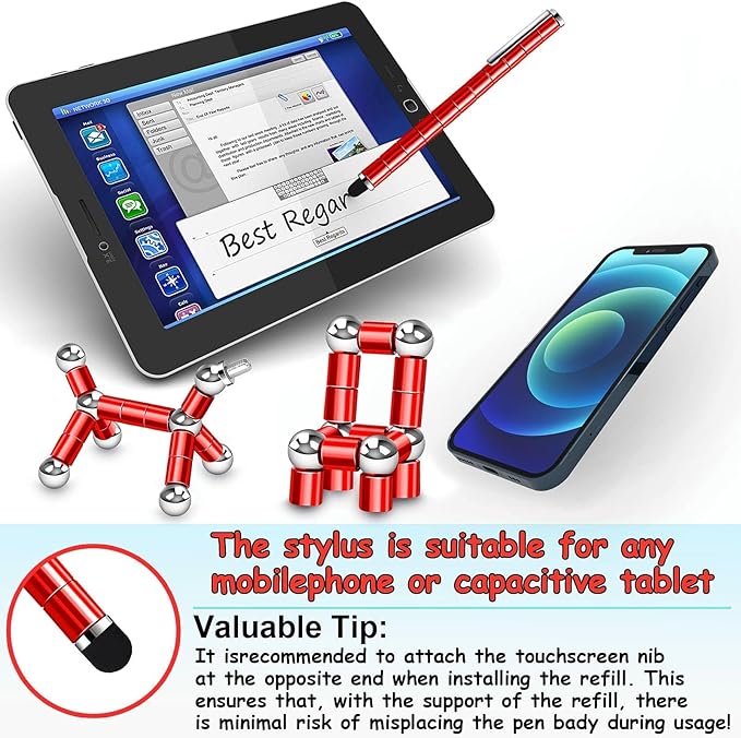 Fidget Pen Gifts for Men - Best Novelty Christmas Stocking Stuffers for Young Men,Birthday Gift for College Guys Him Her White Elephant Gift for Adults, Anxiety Relief Items for Office Worker Teacher