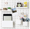 VUSIGN Peg Board Combination Kit, 22"x22" Pegboards and Accessories for Wall Organization, Pegboard Wall Organizer for Office, Home, Desk, White