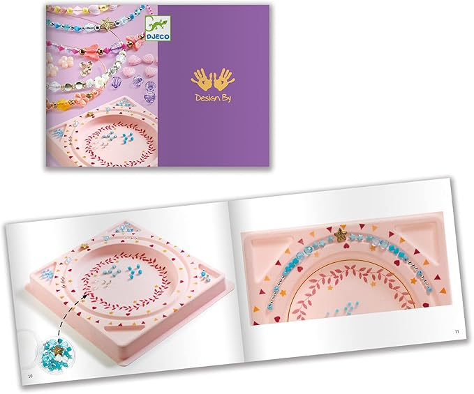 DJECO Headband Making Kit for Girls - DIY Fashion Headbands, Make Your Own Hair Accessories Set, Fun & Creative for Family & Friends - DIY Beaded Jewelry Kit & Craft for Kids Ages 10+