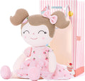 Gloveleya Baby Girl Gift – 16 Inches Strawberry Pink Plush Doll with Gift Box, Soft First Baby Doll for Toddler Girls, Birthday Present, Baby Shower & Holiday Keepsake