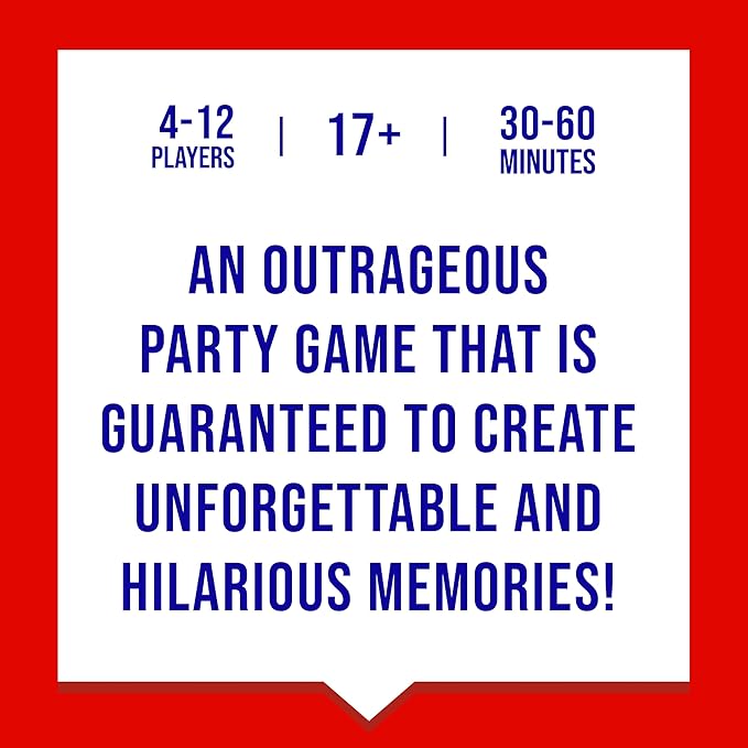 Never Have I Ever | The Kinda Dirty Classic Edition Adult Party Game of Poor Life Decisions for Interactive Game Night | Funny Outgoing Interactive Adult Icebreaker for Groups | Ages 17+ Rated