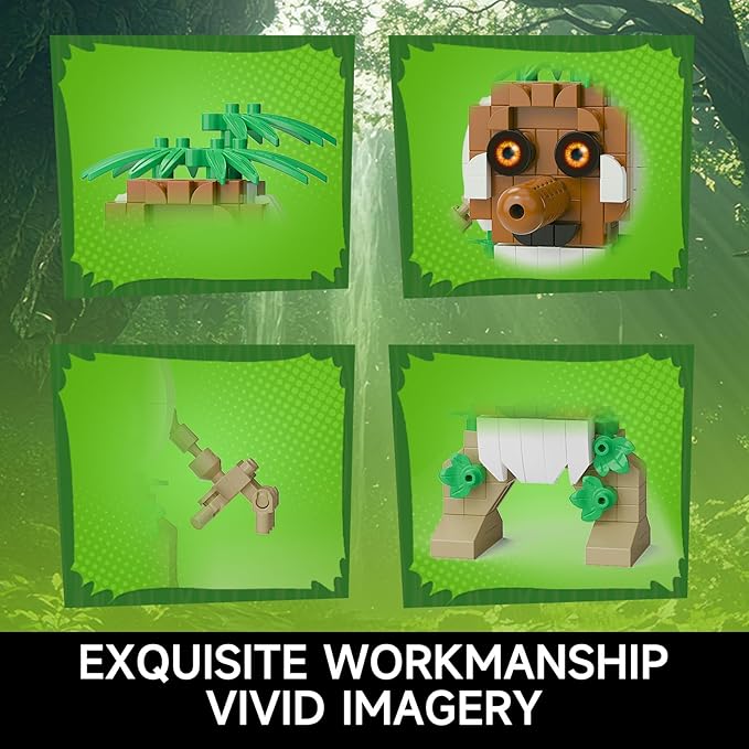 Italian Brainrot Action Figure Building Kit, Brainrot Toys, Creative STEM Construction Blocks, Collectible Desk Decor Gift for Adults & Teens 14+(BRR BRR PATAPIM)