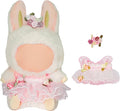 17cm Doll Clothes - Princess Dress with Velvet Hair Bow, Party Outfits for Plush/Blind Box, Luxury Chic Style Set, High-End Fashion Accessories (Wedding Dress)