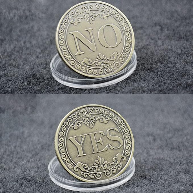 Glamtune Novelty Yes No Challenge Coin Medallion Collector