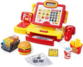FS Toy Cash Register for Kids, with True Barcode Scanner & Calculator Toys, Pretend Play for Toddlers 3-5, Shopping Playset, Kids Cash Register with Credit Card for Boys and Girls