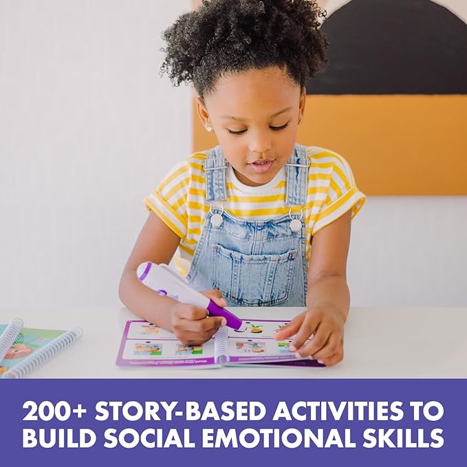 Educational Insights Hot Dots Feelings & Friendships Social Emotional Learning Workbooks, Gift for Kids Ages 3+