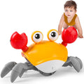 Hirger Crawling Crab Baby Toy Infant: Tummy Time Toys for Babies 3 6 9 12 18 24 36 Months, Walking Dancing Sensing Crab for Toddler 1 2 3 4 Year Old, 1st Music Birthday Gifts for Boys Girls